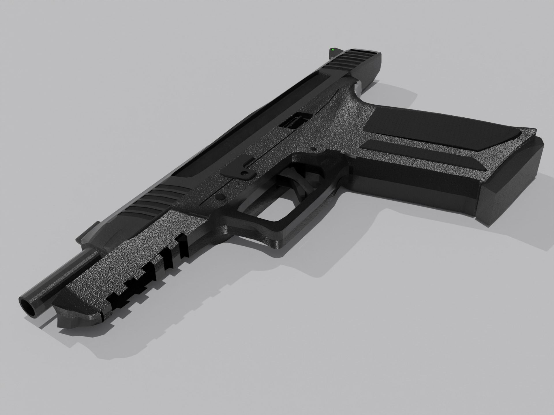 Ruger 57 Pistol Lowpoly Low-poly 3D model_5