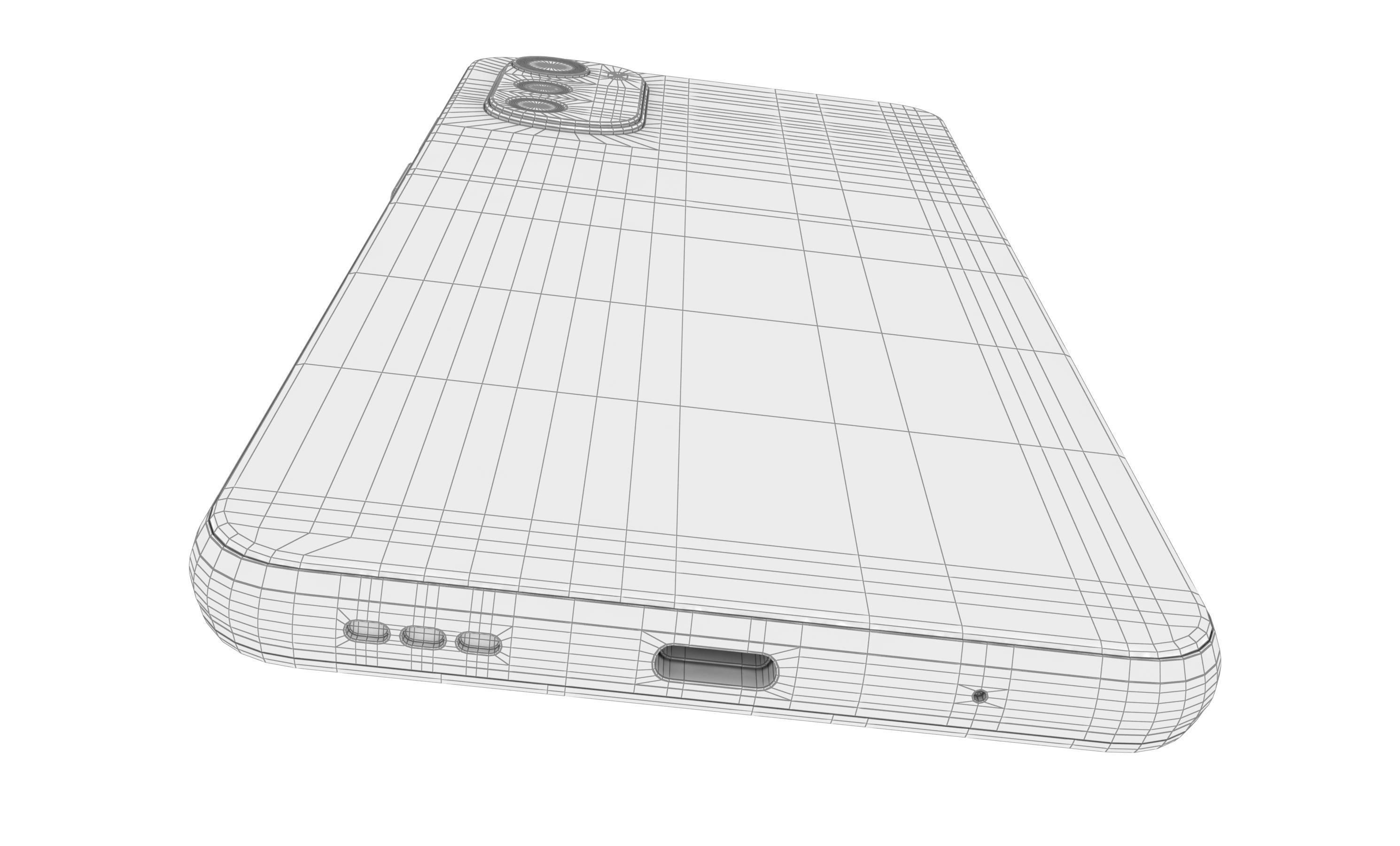 Motorola Moto E32 Blue And Silver 3D model_35