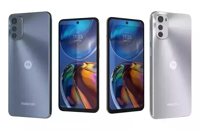 Motorola Moto E32 Blue And Silver