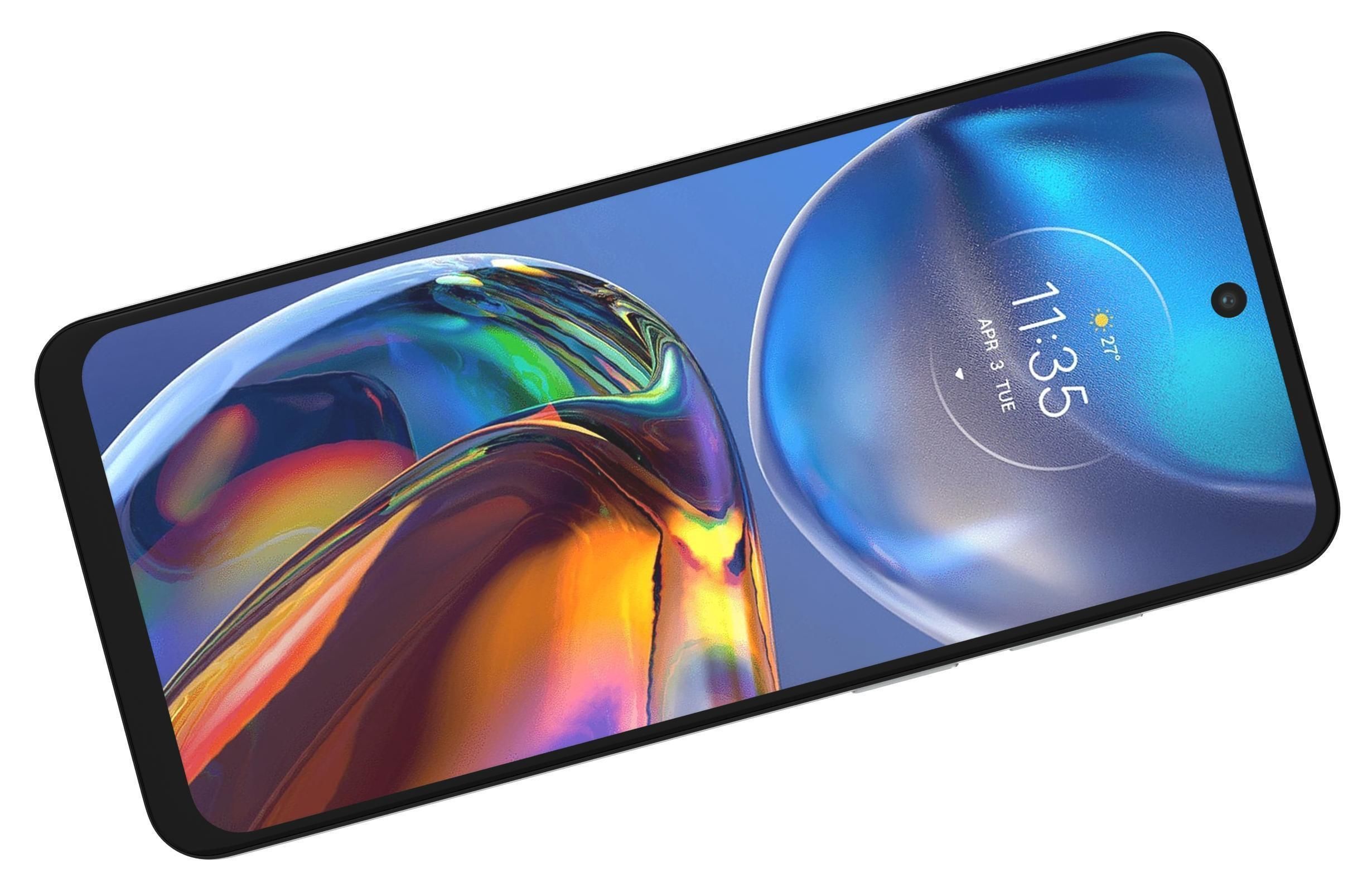 Motorola Moto E32 Blue And Silver 3D model_5