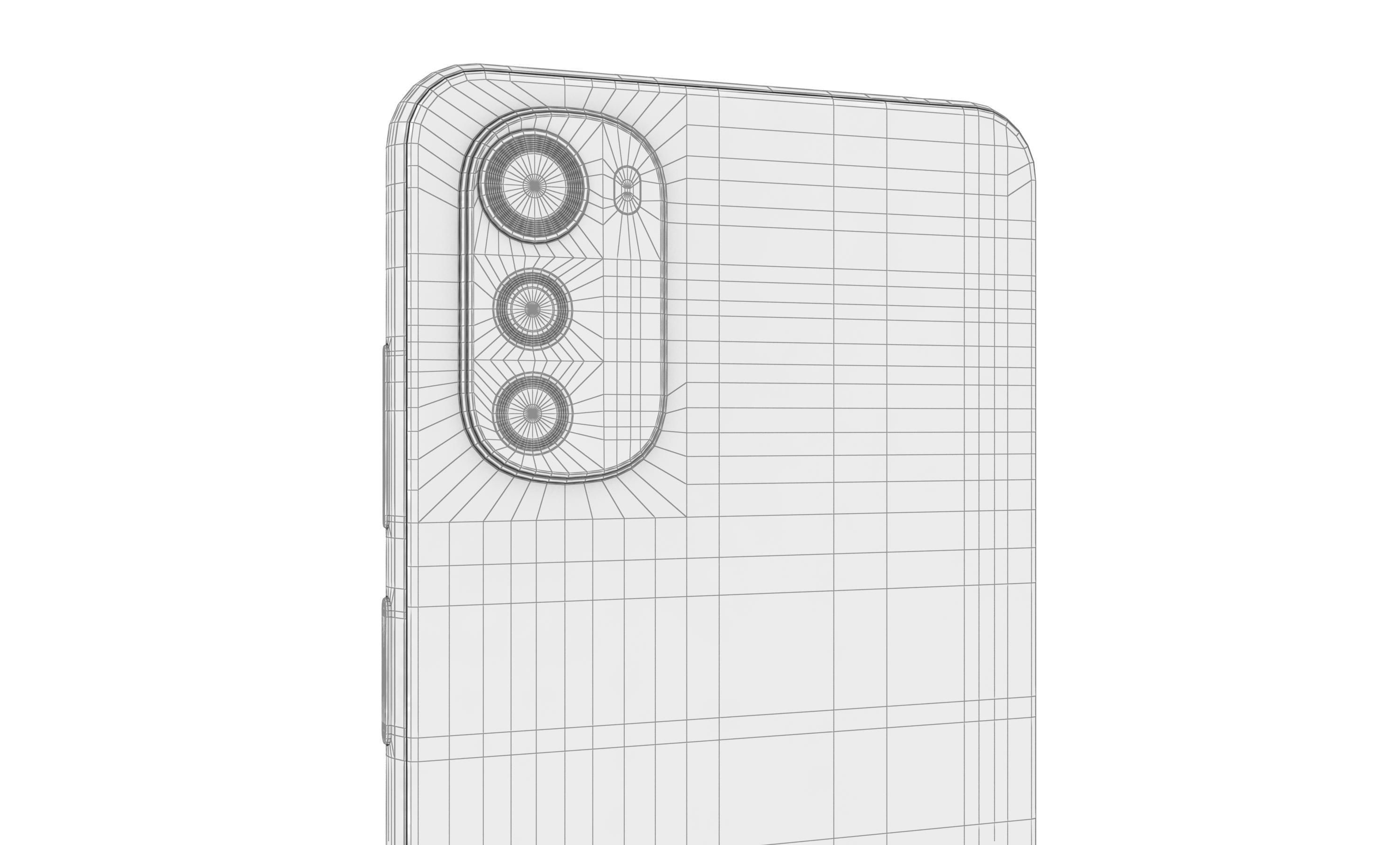 Motorola Moto E32 Blue And Silver 3D model_34