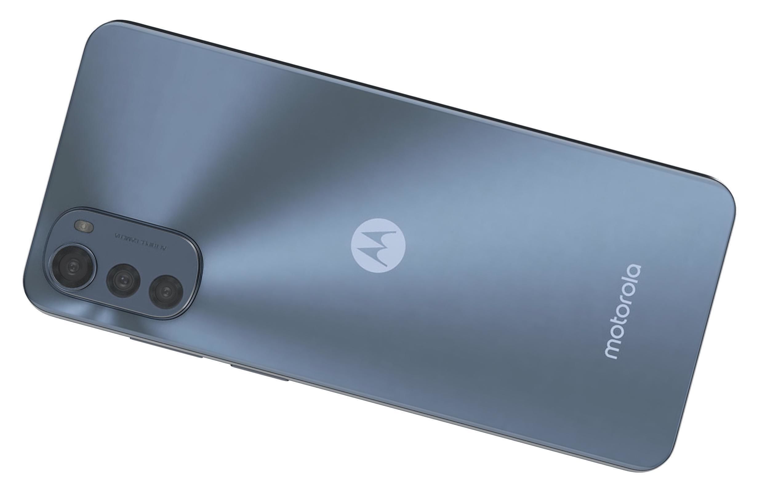 Motorola Moto E32 Blue And Silver 3D model_8