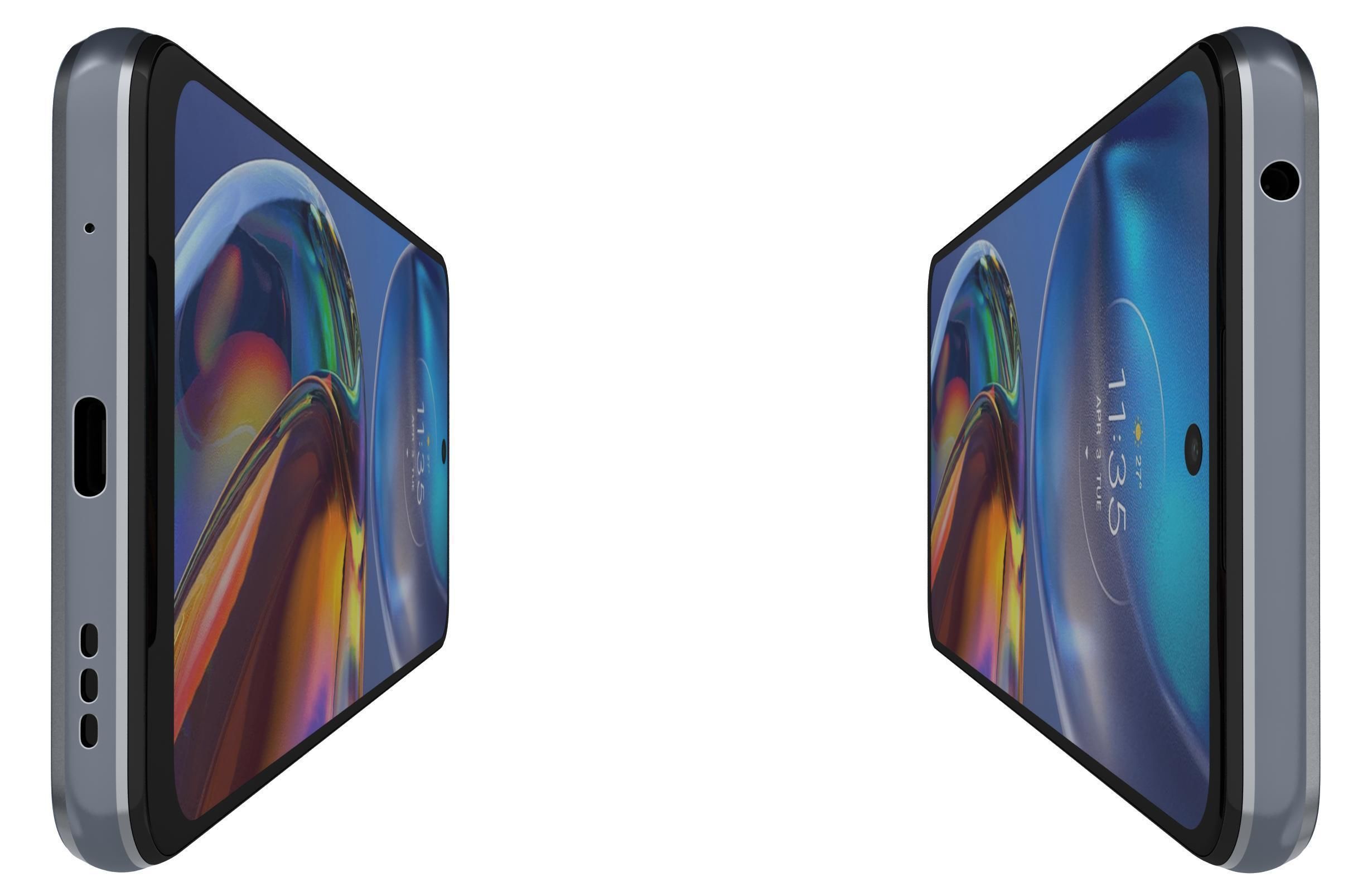 Motorola Moto E32 Blue And Silver 3D model_29