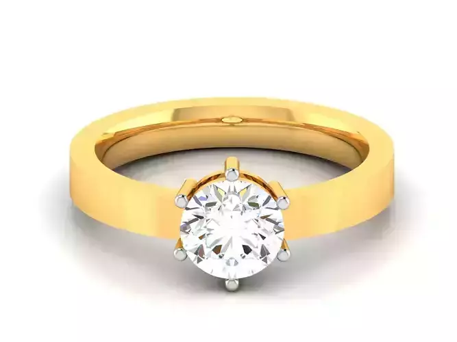 Solitaire Wedding Engagement Ring