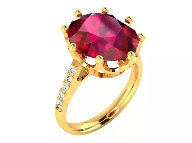 Solitaire Wedding Engagement Ring