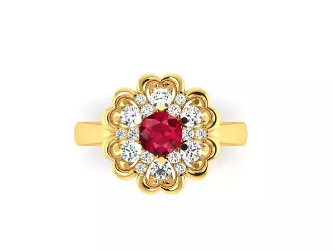 Solitaire Wedding Engagement Heart Ring