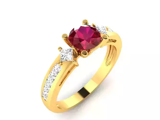 Solitaire Wedding Engagement Ring