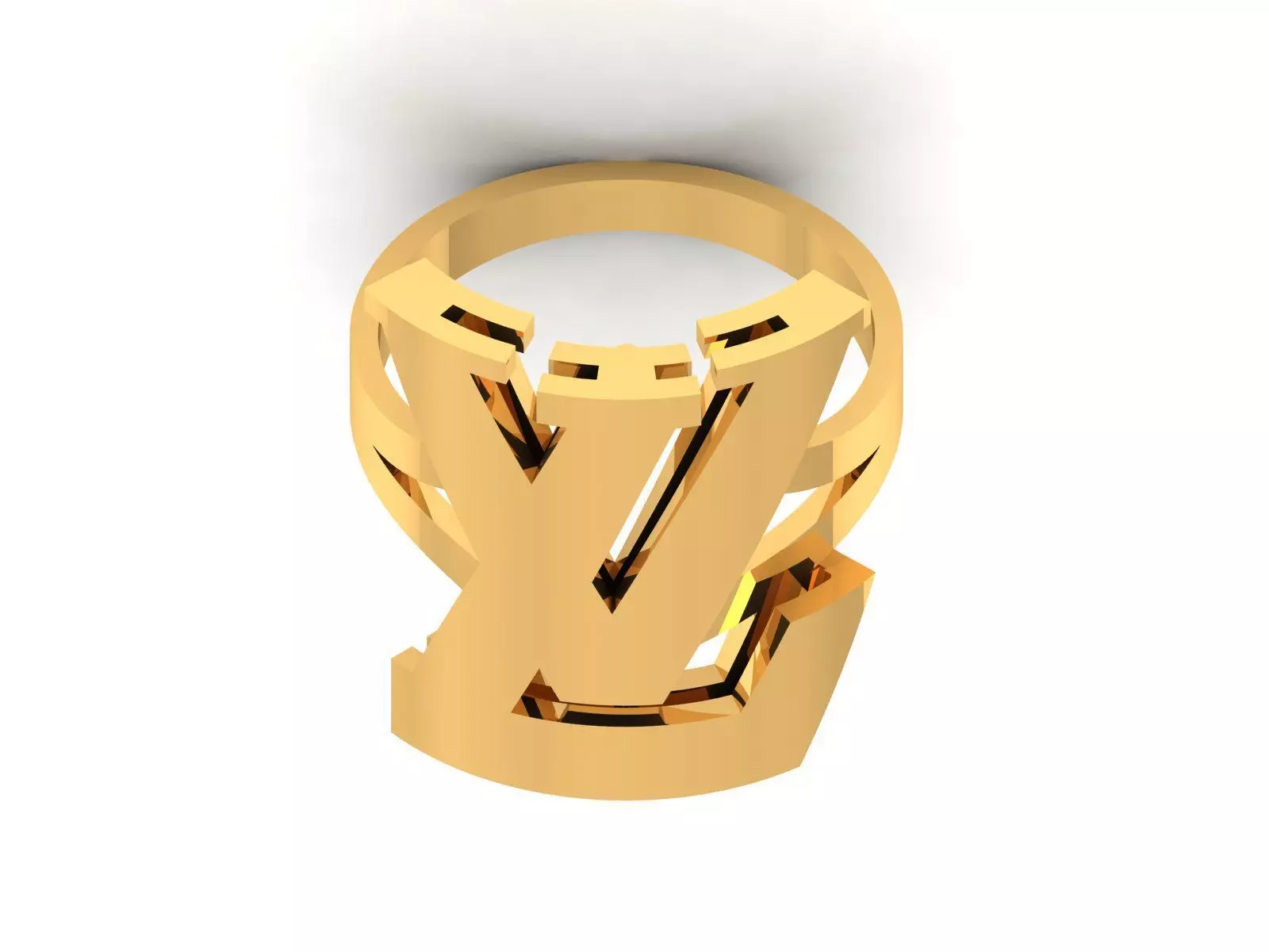 Solitaire Wedding Engagement Ring 3D print model_0