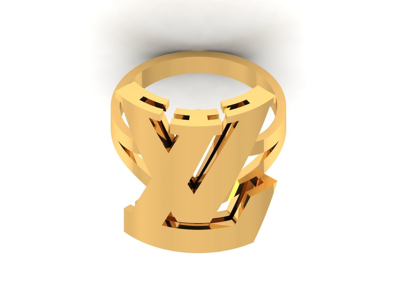 Solitaire Wedding Engagement Ring 3D print model_1