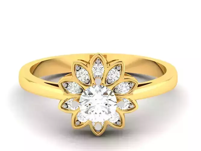 Solitaire Wedding Engagement Ring