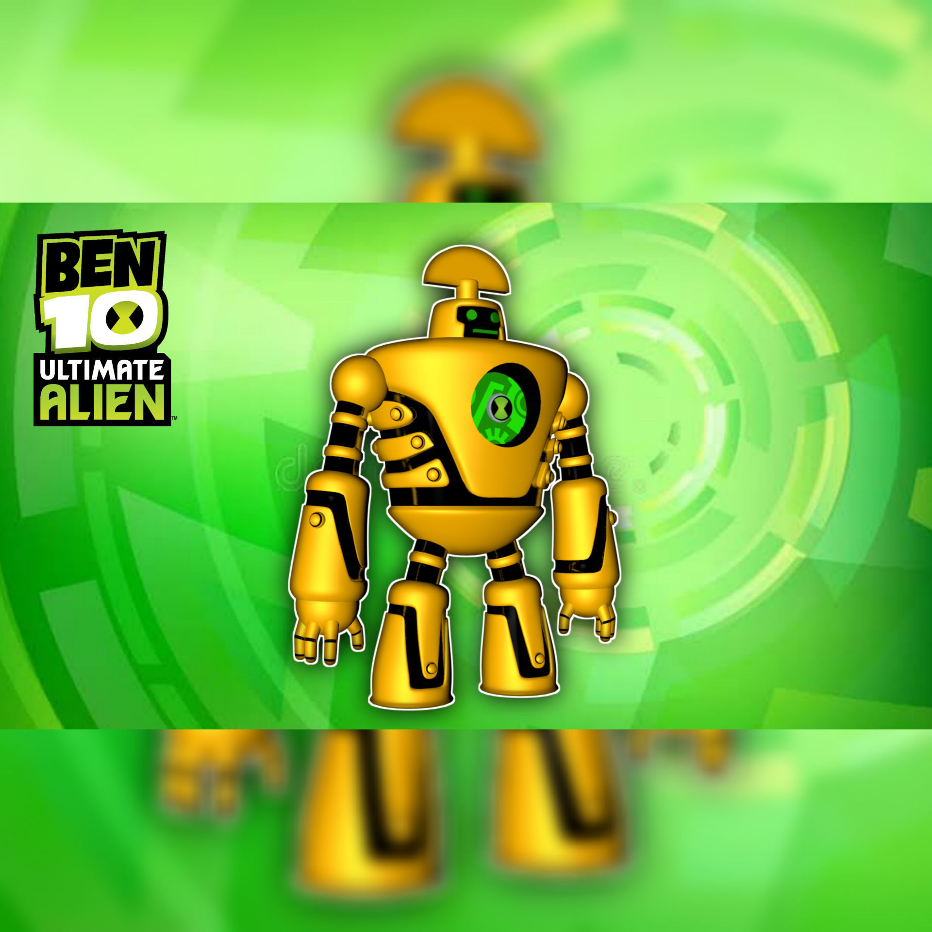 ClockWork Ben 10 Ultimate alien 3d Model 3D model_1
