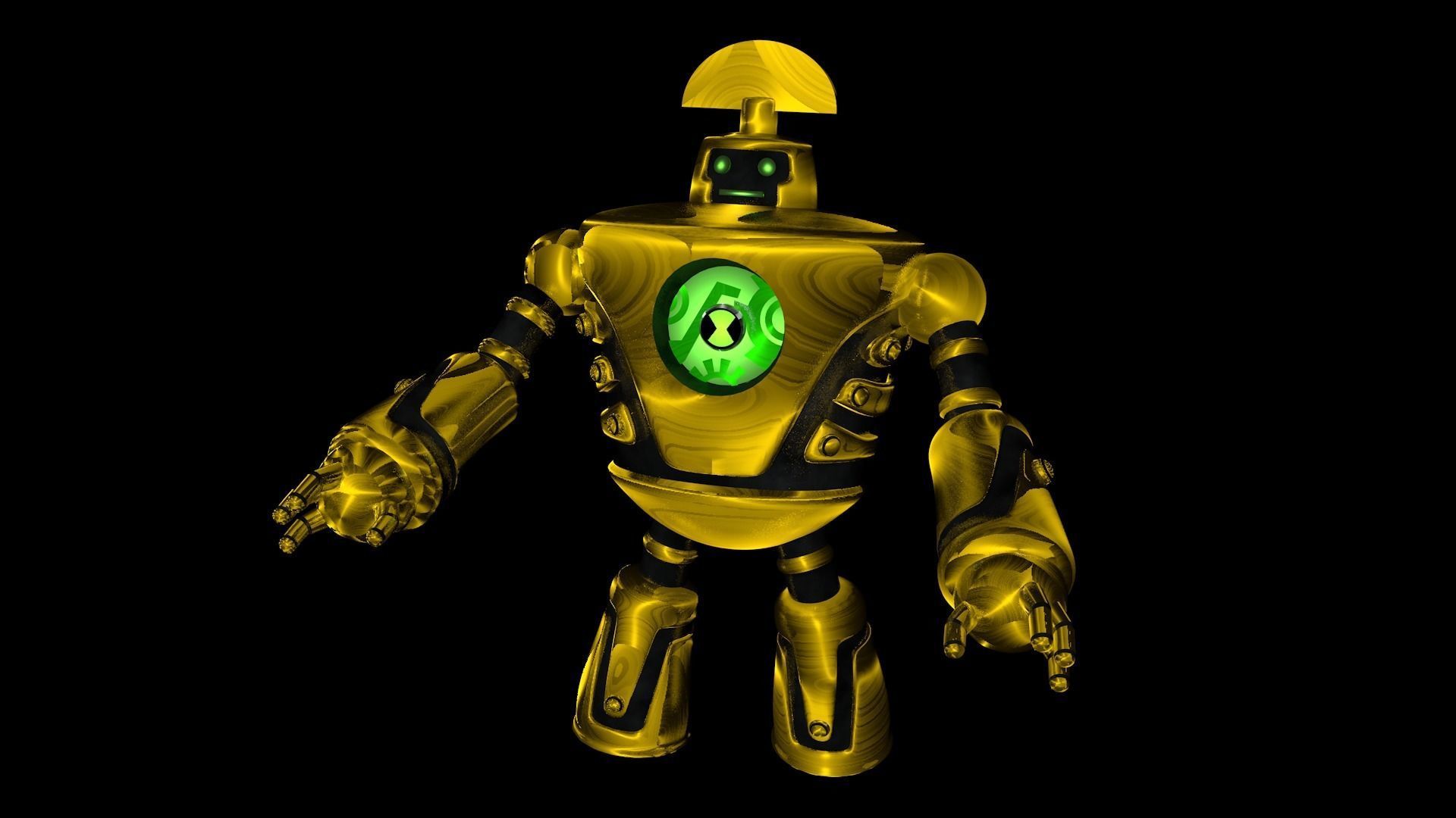 ClockWork Ben 10 Ultimate alien 3d Model 3D model_3