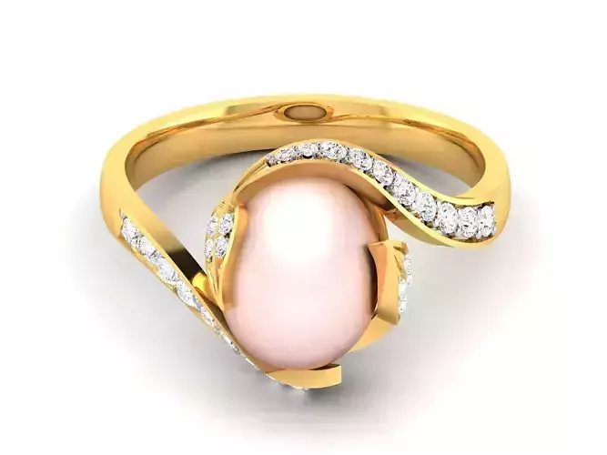 Solitaire Wedding Engagement Opal Stone  Ring