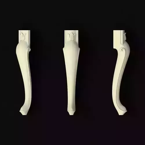 leg High quality 3d models for processing on a cnc machine