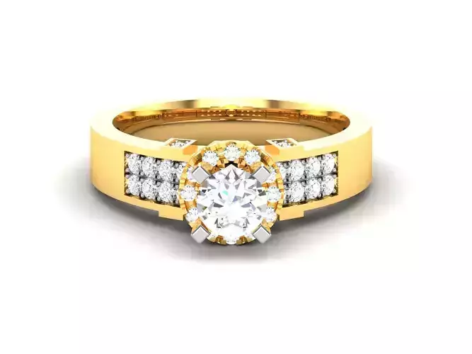 Solitaire Wedding Engagement Ring