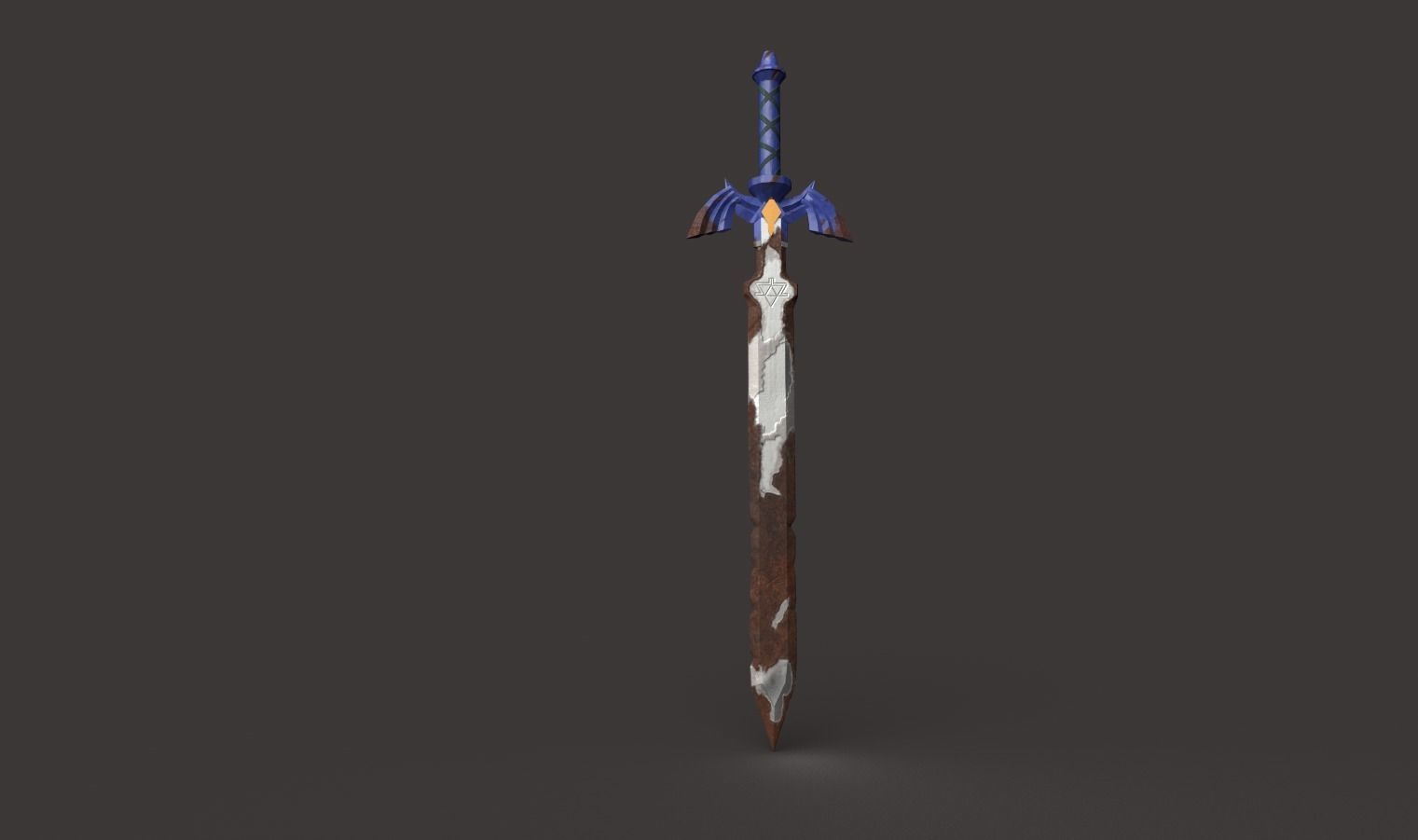 Master Sword  Legend of Zelda Breath of the Wild  Free low-poly 3D model_3