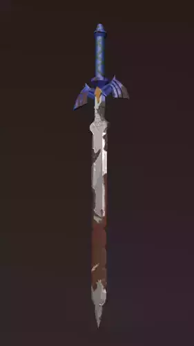 Master Sword  Legend of Zelda Breath of the Wild  Free low-poly 3D model