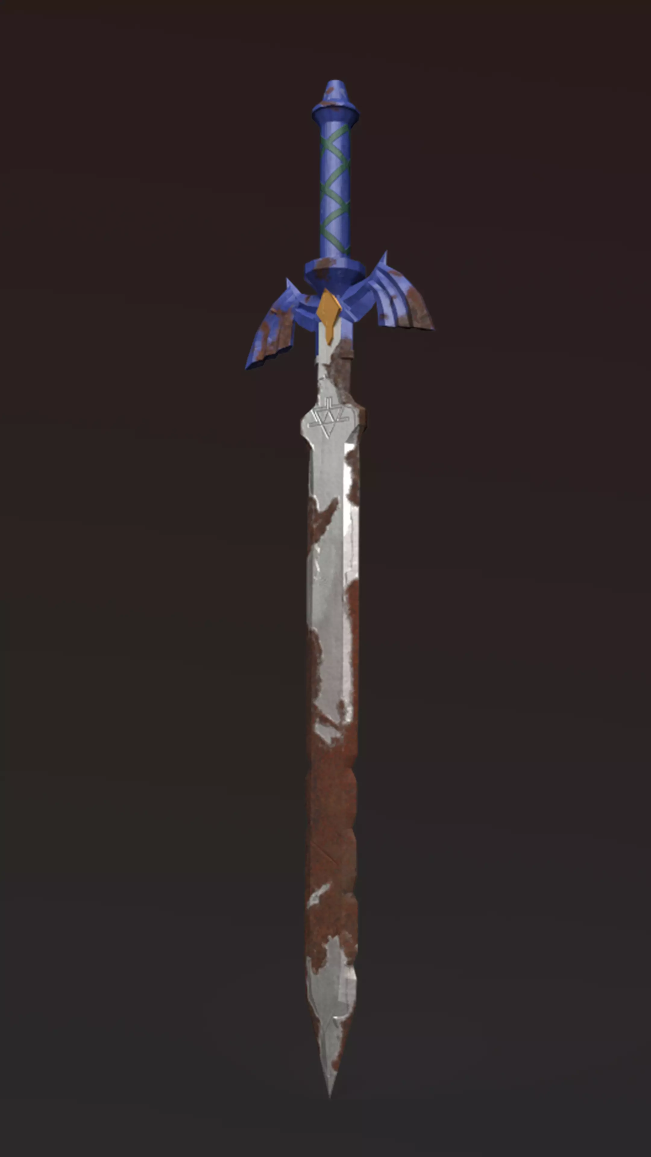 Master Sword  Legend of Zelda Breath of the Wild  Free low-poly 3D model_0