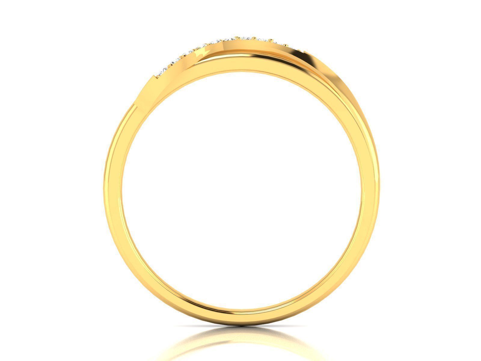 Solitaire Wedding Engagement Ring 3D print model_6