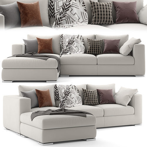 Alfred Divano Sofa 3D model 4