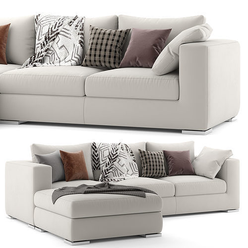 Alfred Divano Sofa 3D model 2