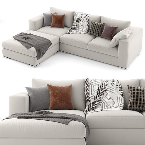 Alfred Divano Sofa 3D model 3