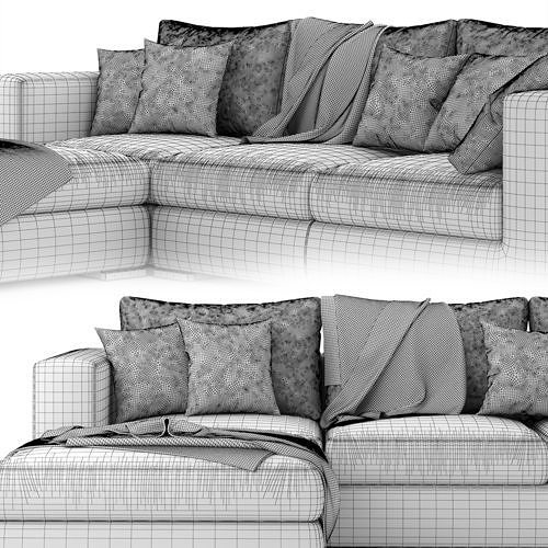 Alfred Divano Sofa 3D model 7
