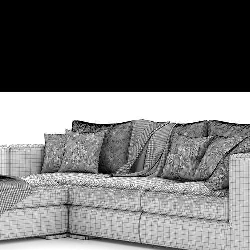 Alfred Divano Sofa 3D model 5