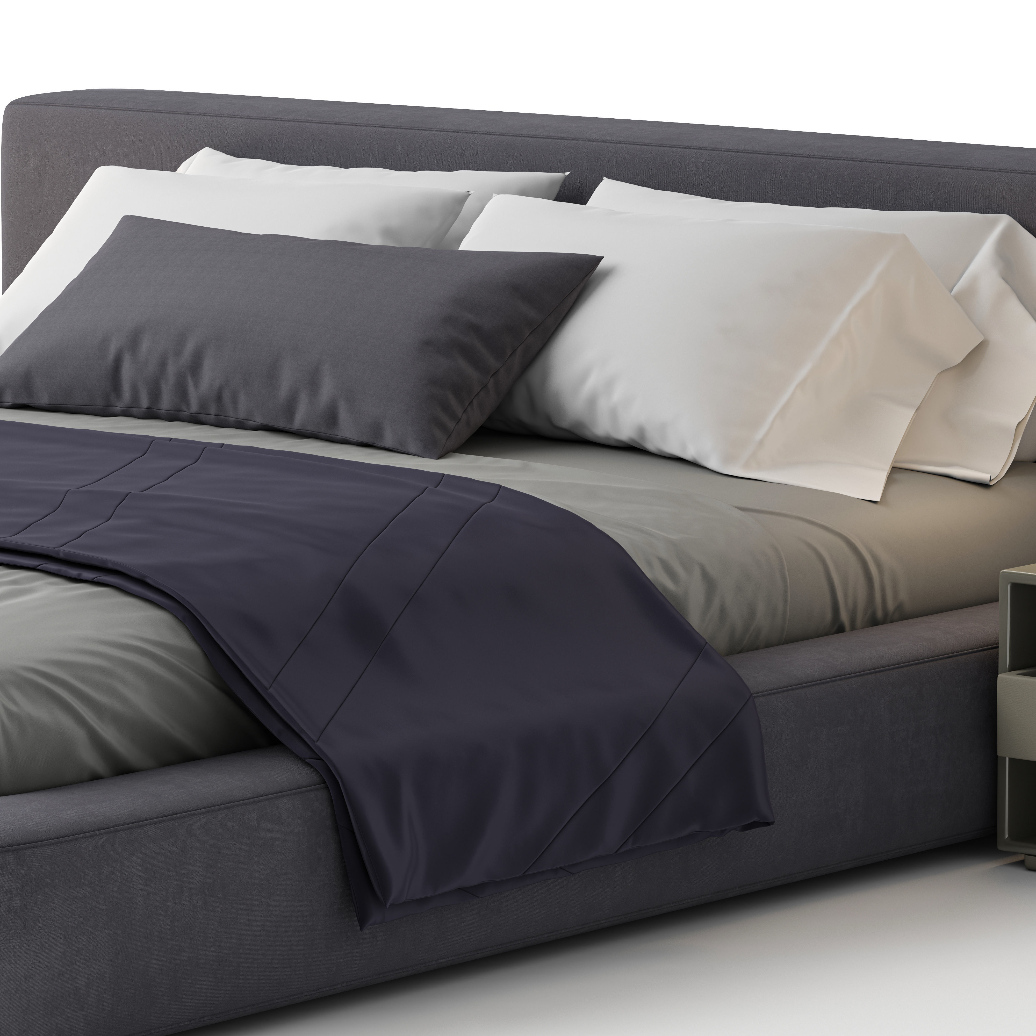 RH Cloud Platform Bed 3D model_9