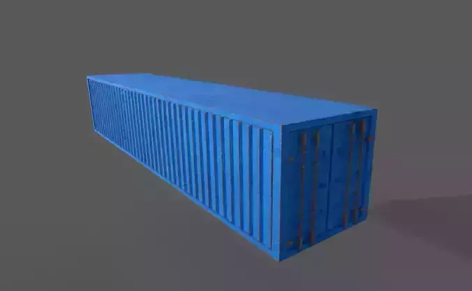 Cargo Container Slightly Rusted 