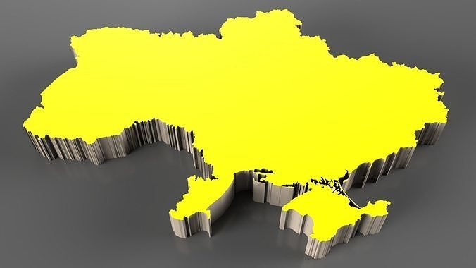 Ukraine 3D Map 3D model