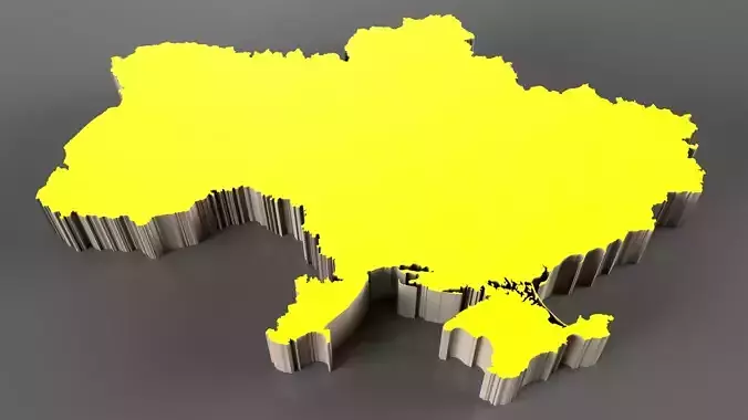 Ukraine 3D Map