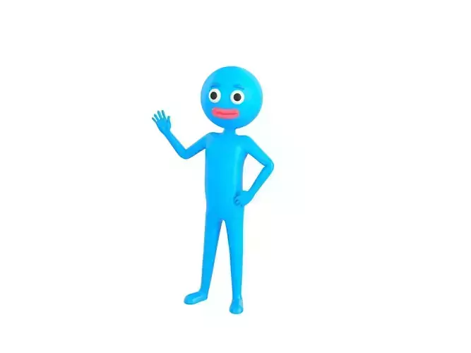 Character183 Rigged Blue Man