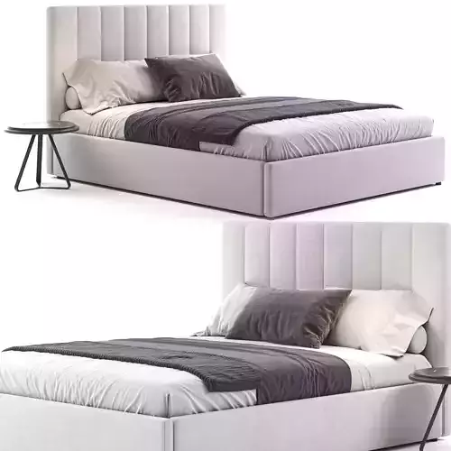 West Elm Emmett Low Profile Bed 3D model