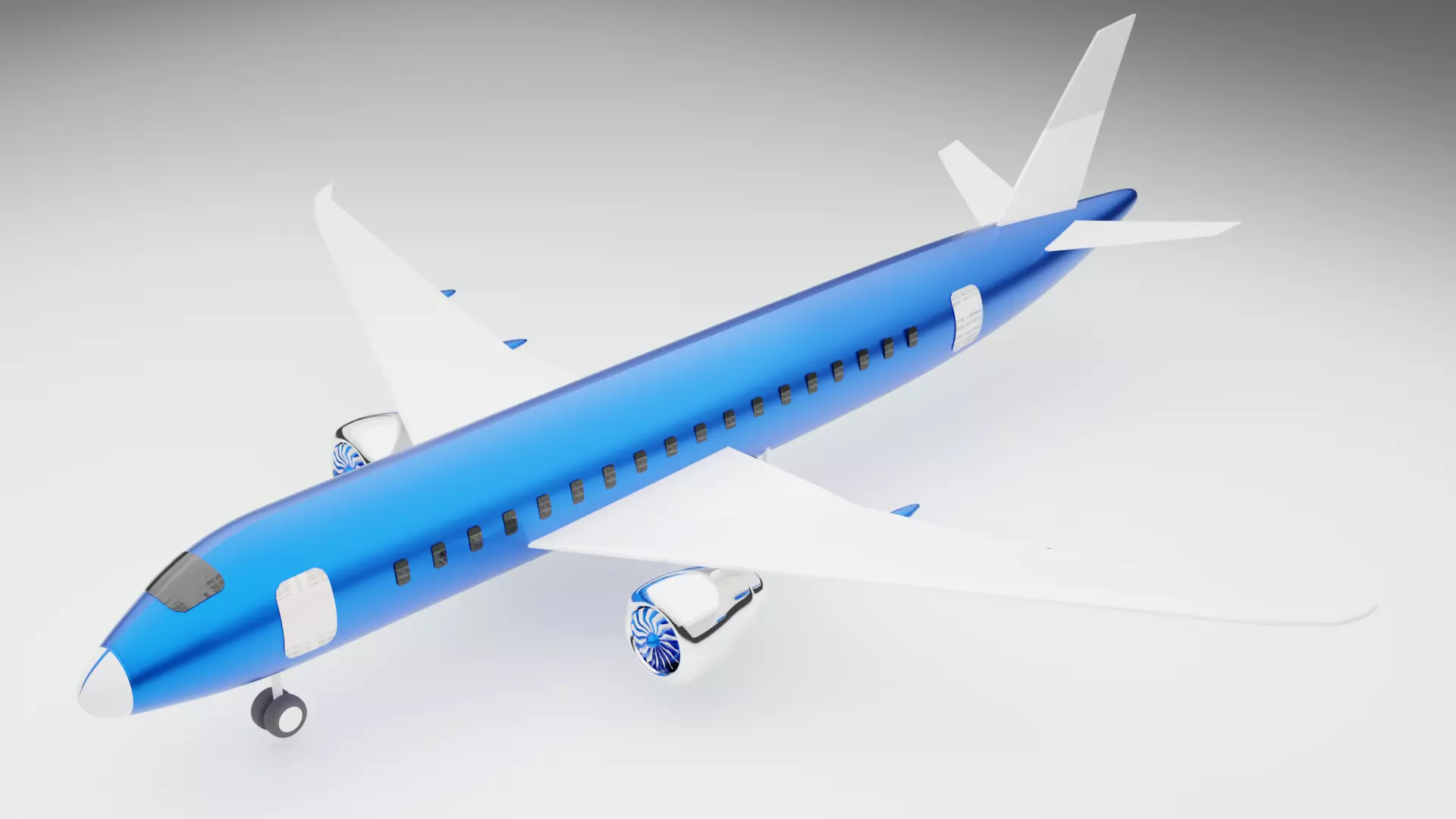 Plane 787 Free low-poly 3D model