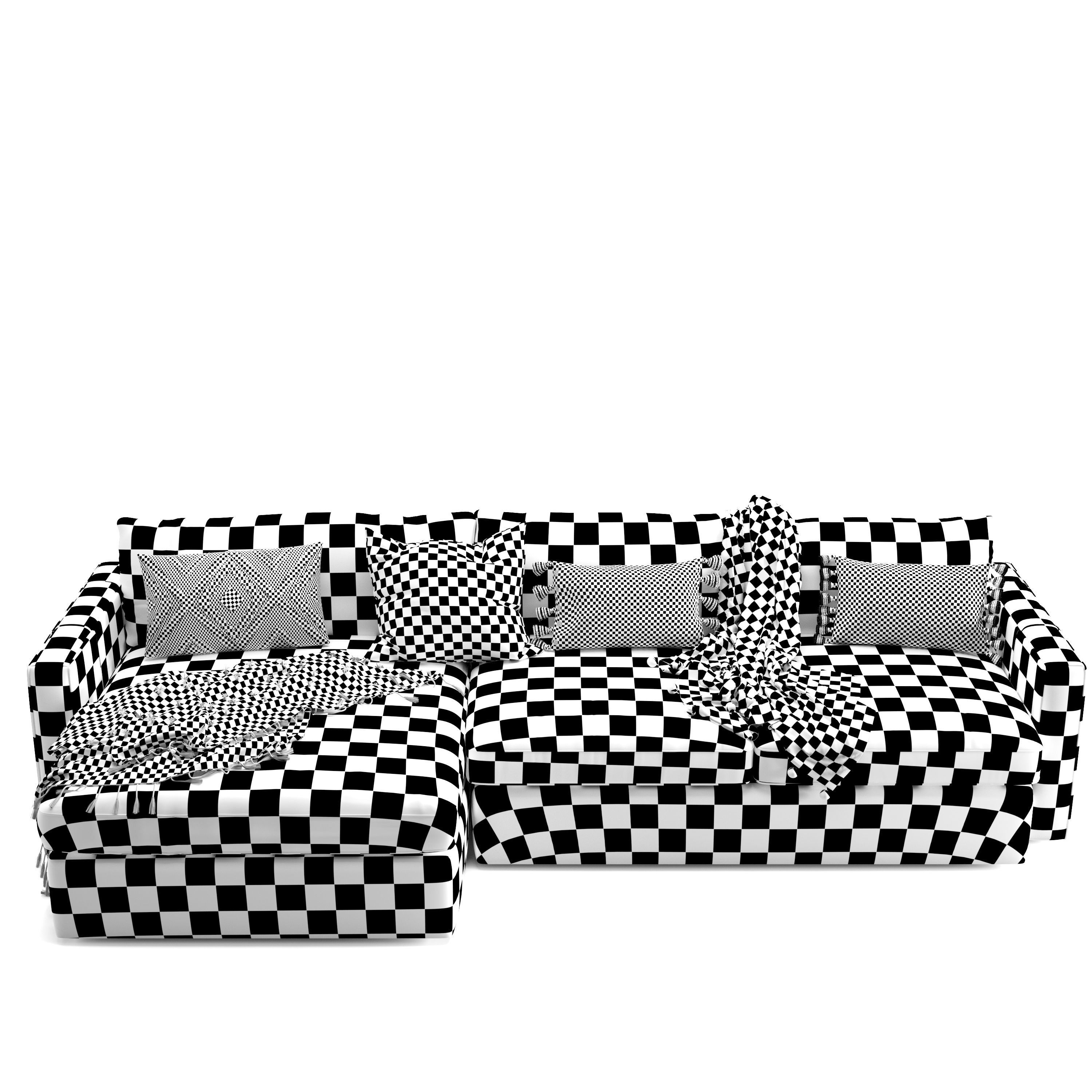 CB Lounge Deep Leather 2-Piece Sectional Sofa 3D model_13