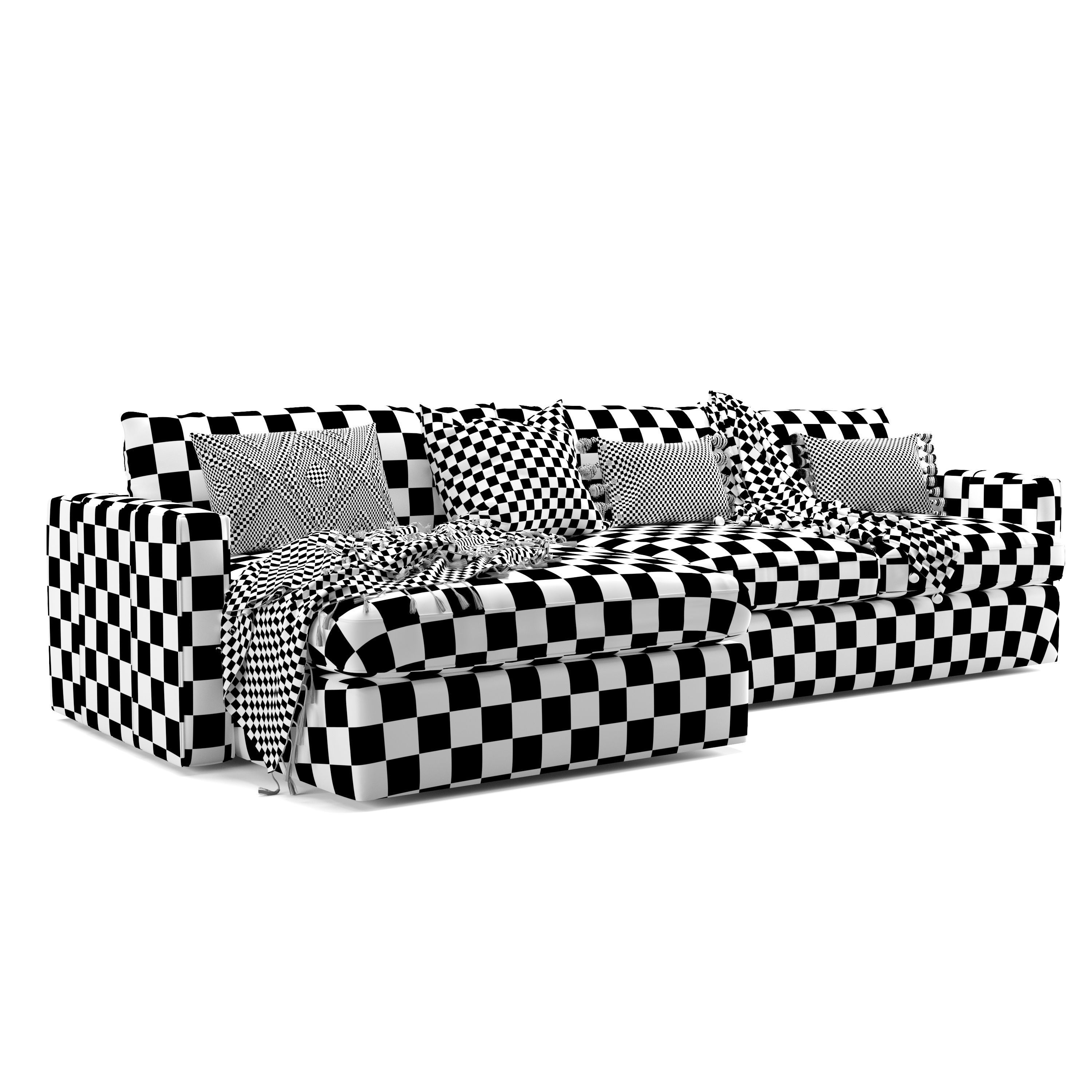 CB Lounge Deep Leather 2-Piece Sectional Sofa 3D model_14