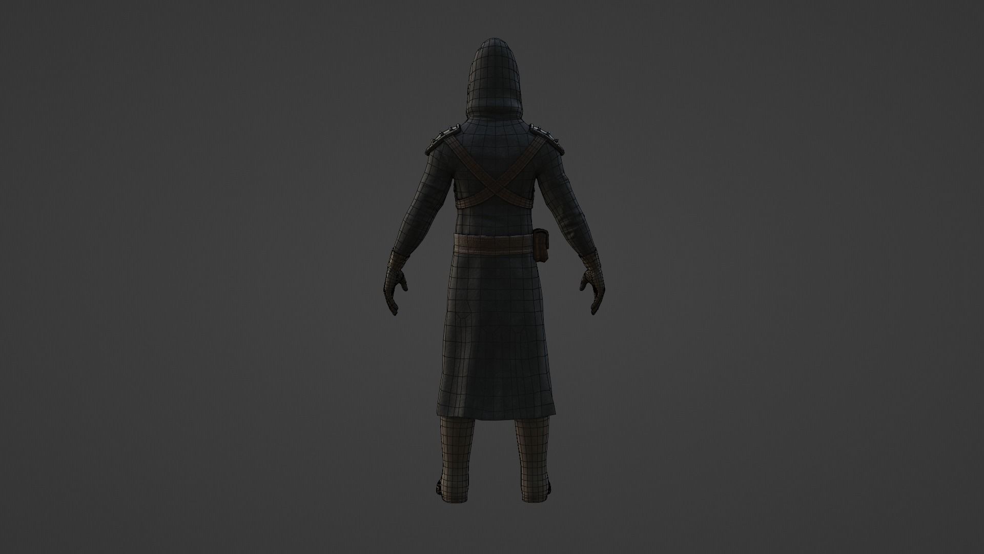 Scp-049 Low poly 3D Model Low-poly 3D model star wars character Low-poly 3D model_7