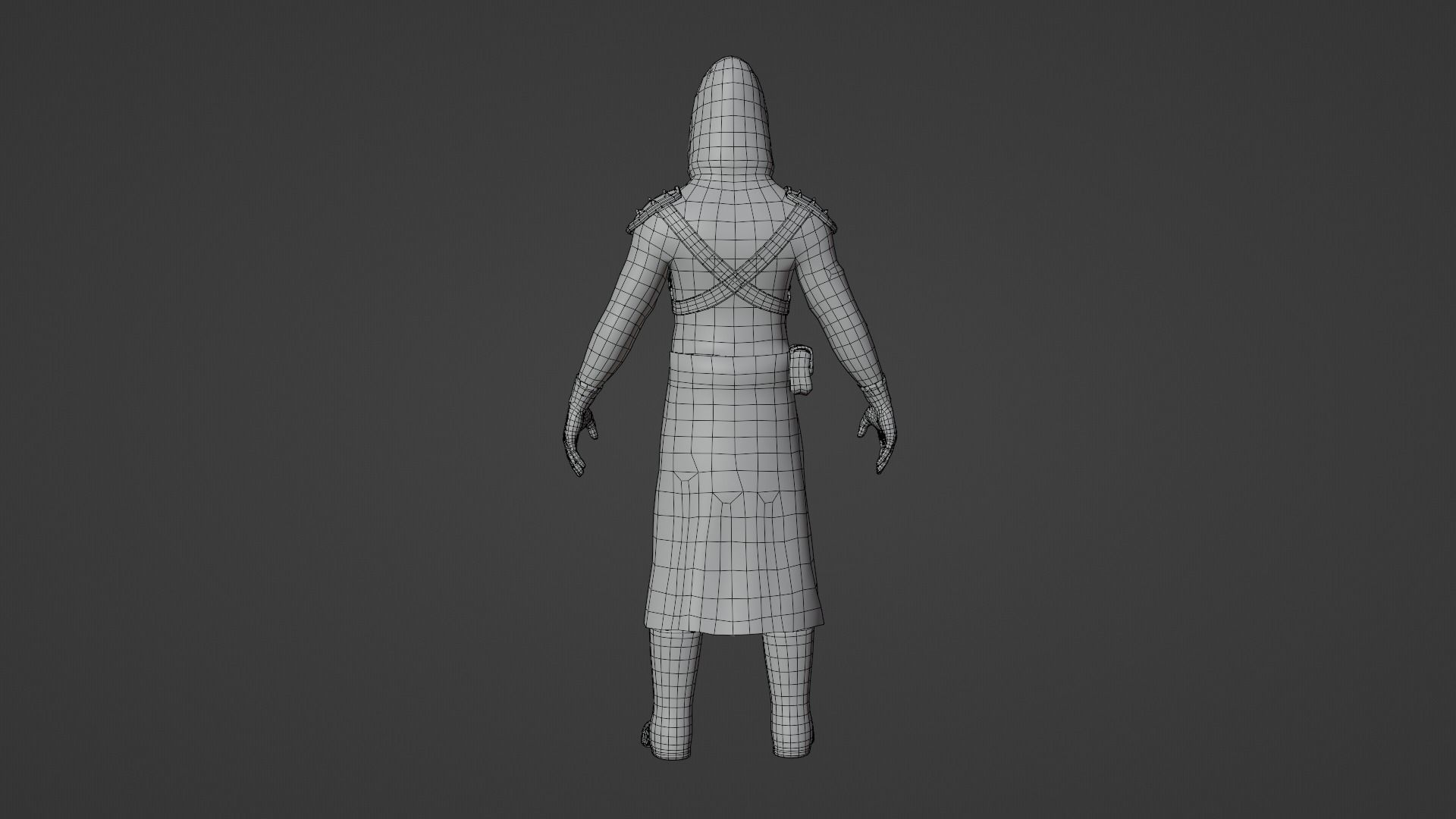 Scp-049 Low poly 3D Model Low-poly 3D model star wars character Low-poly 3D model_10