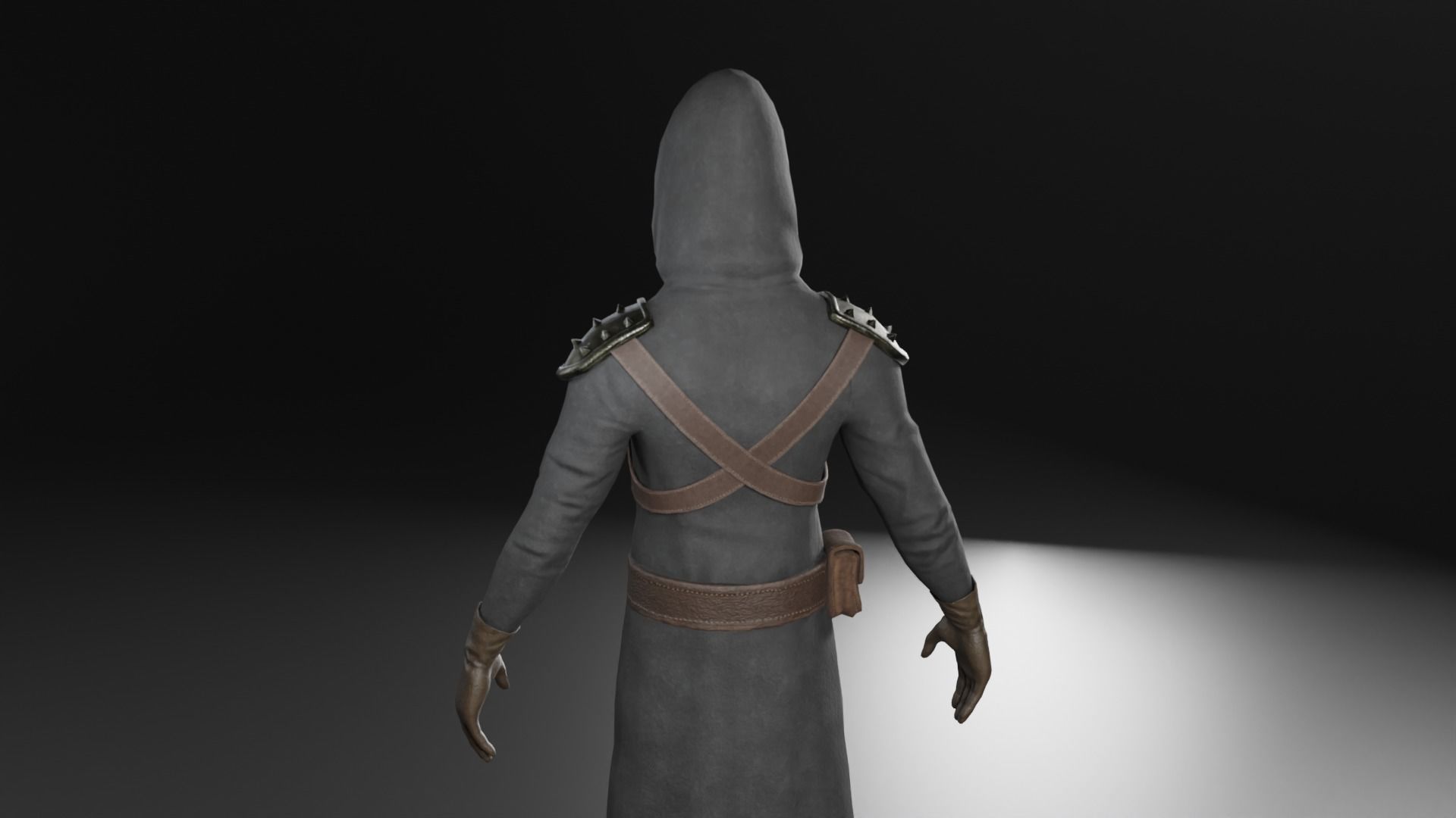Scp-049 Low poly 3D Model Low-poly 3D model star wars character Low-poly 3D model_4
