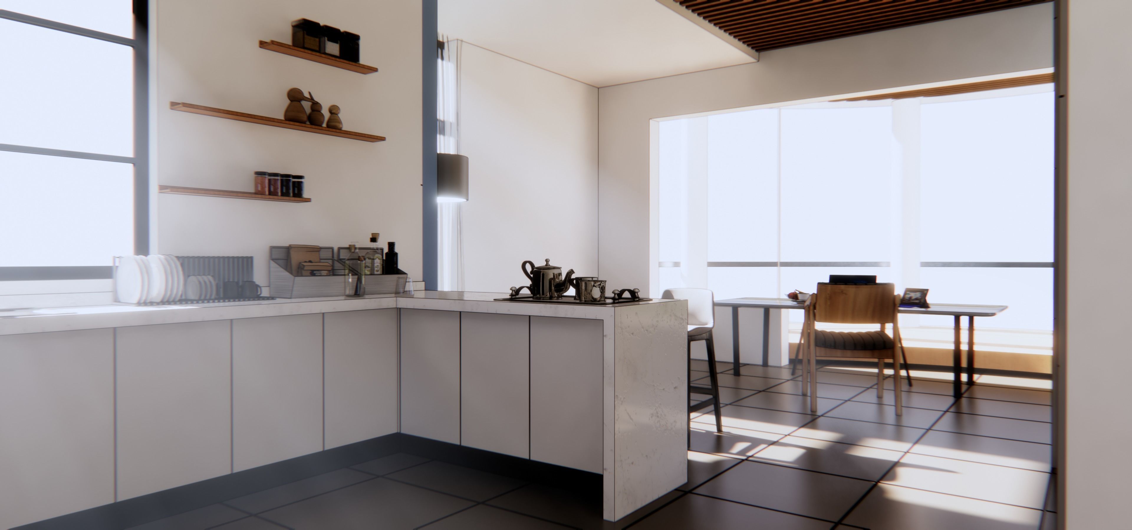 Living room 3D model_2