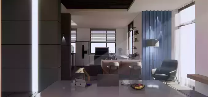 Living room 3D model