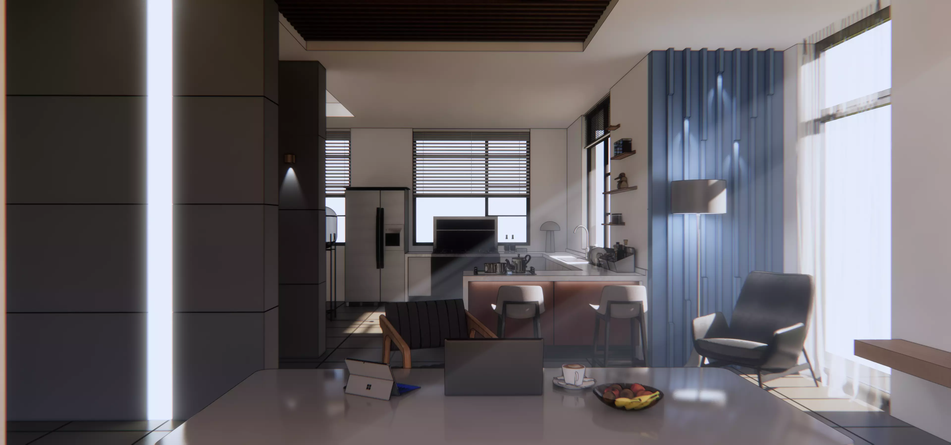 Living room 3D model_0