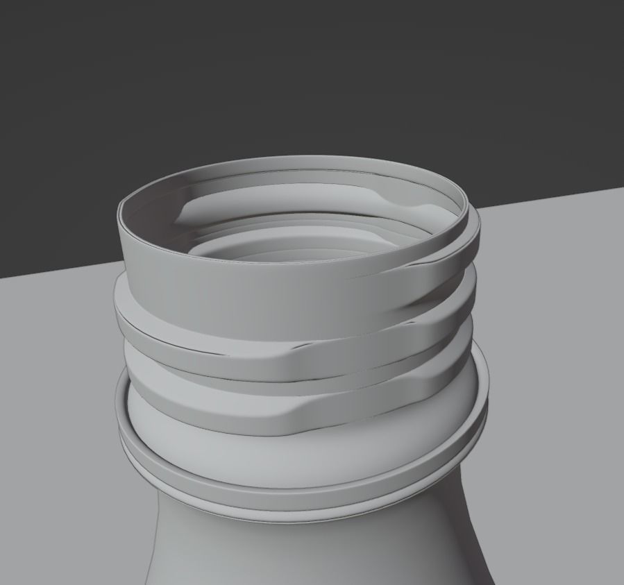 SPRITE and COCACOLA  pet bottle 1750 ml and water bottle 3D model_22