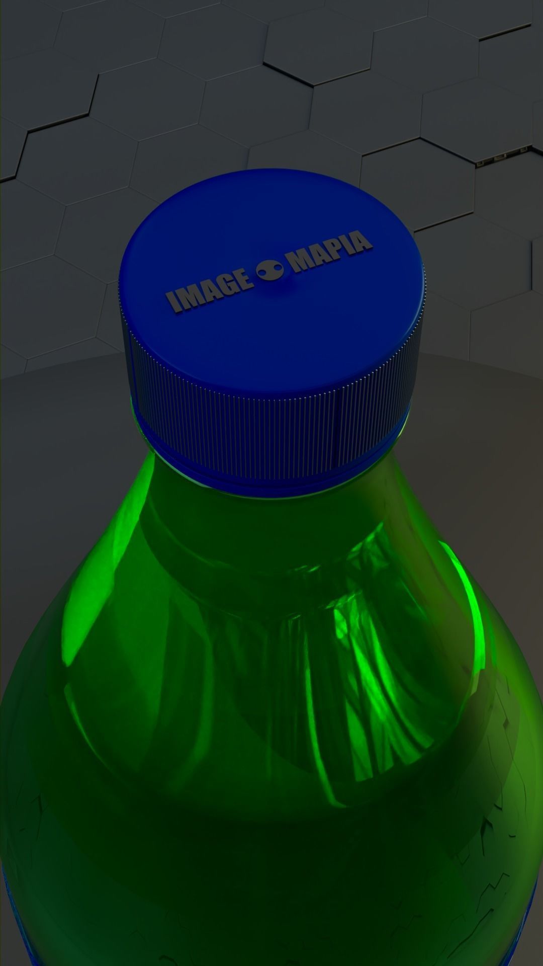 SPRITE and COCACOLA  pet bottle 1750 ml and water bottle 3D model_17