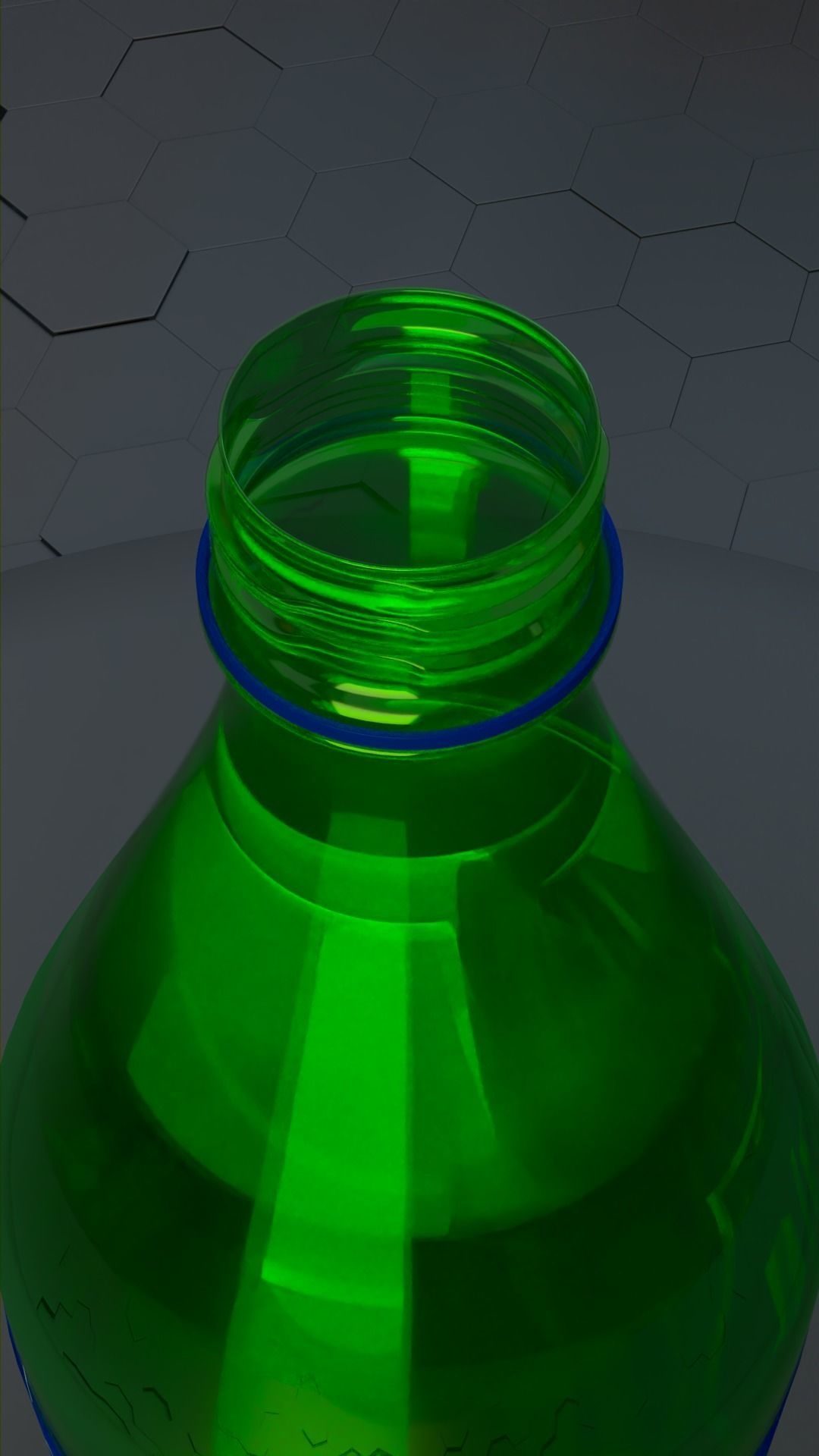 SPRITE and COCACOLA  pet bottle 1750 ml and water bottle 3D model_18