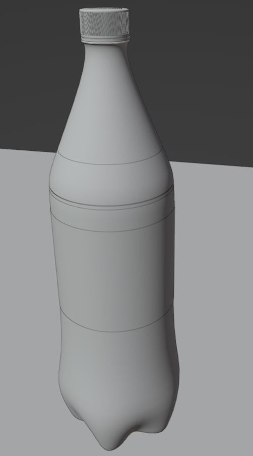 SPRITE and COCACOLA  pet bottle 1750 ml and water bottle 3D model_12