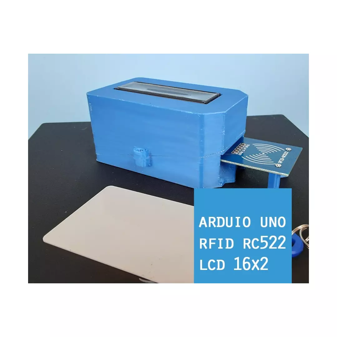 case Arduino uno rfid with LCD 3D print model_0
