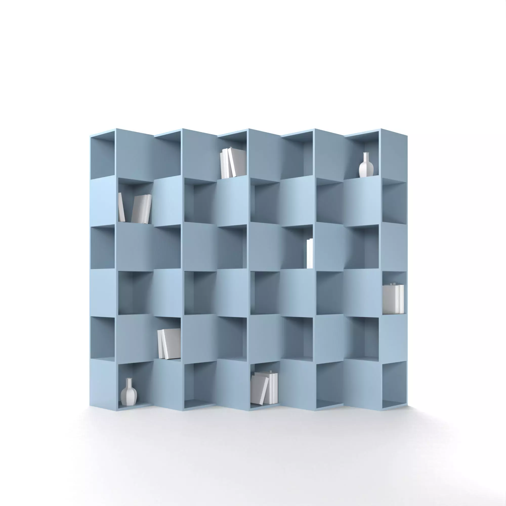bookcase cube Free low-poly 3D model
