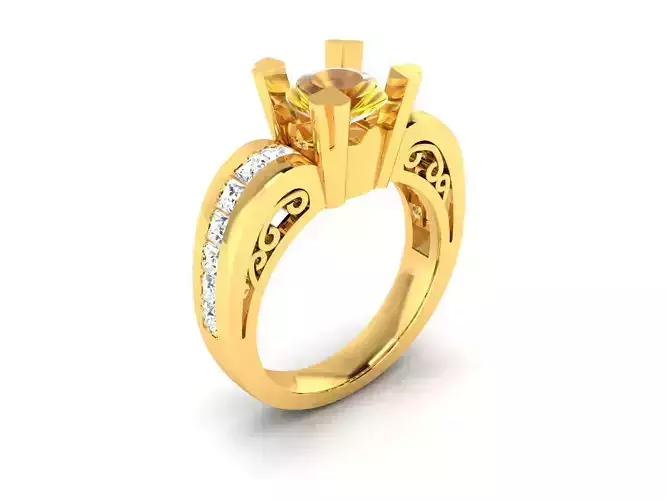 Solitaire Engagement Wedding Diamond Ring